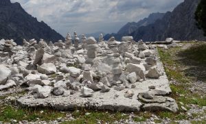 Stoamandl auf dem Weg der Alpenüberquerung